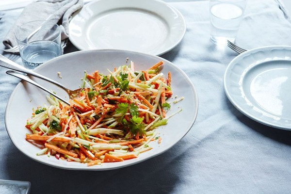 Sweet potato, celery, and apple salad