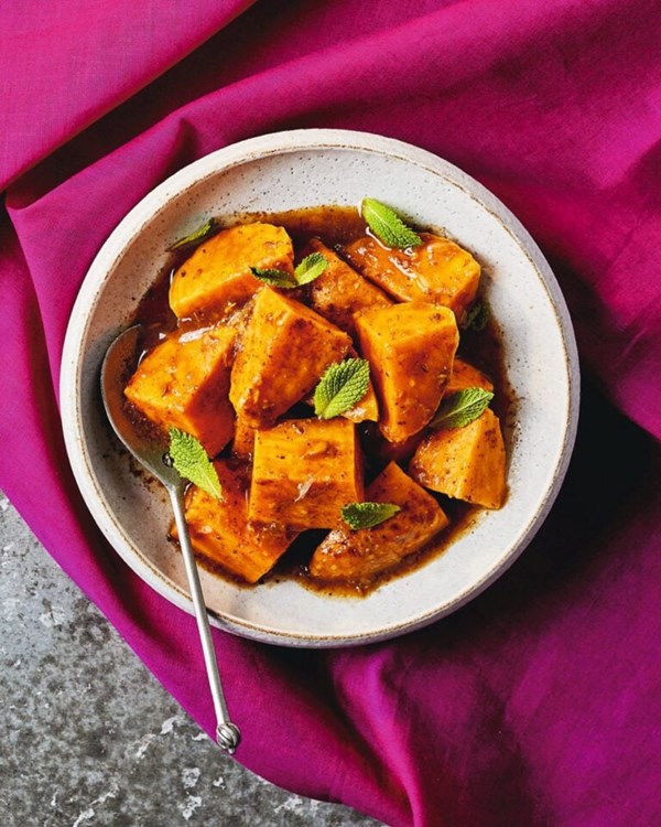 Sweet potato chaat (Shakarkandi chaat)