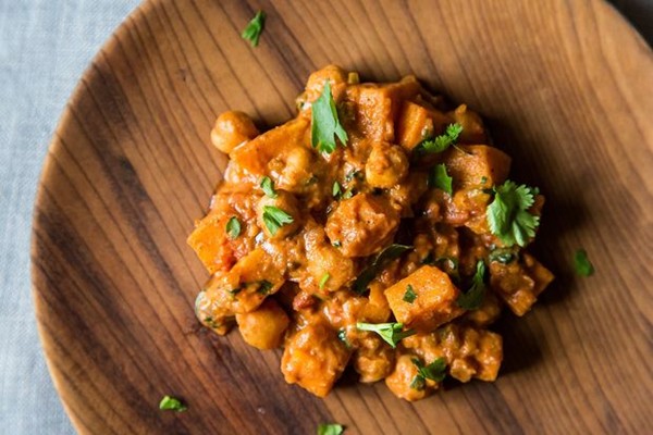 Sweet potato chana masala