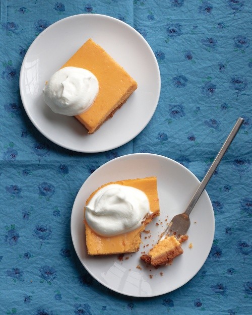Sweet potato-cheesecake squares