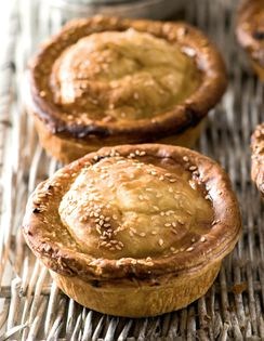 Sweet potato, chicken and lime pickle pie