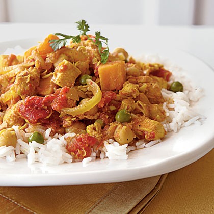 Sweet potato chicken curry