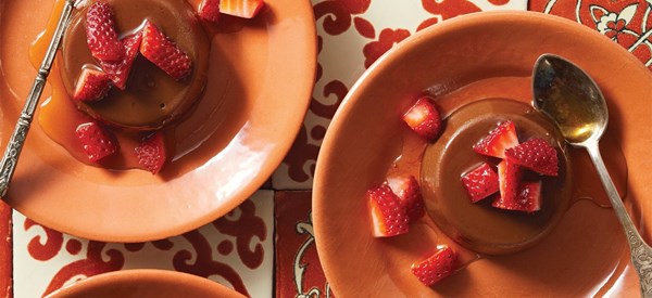 Sweet potato chocolate flan