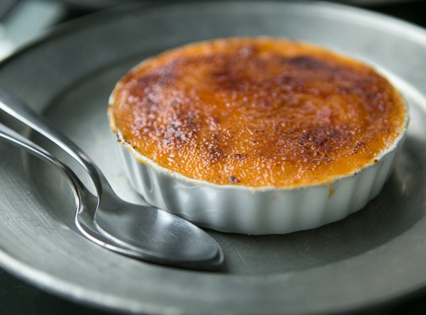Sweet potato creme brulee