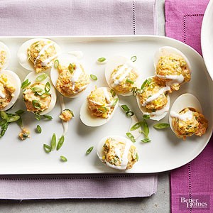 Sweet potato deviled eggs