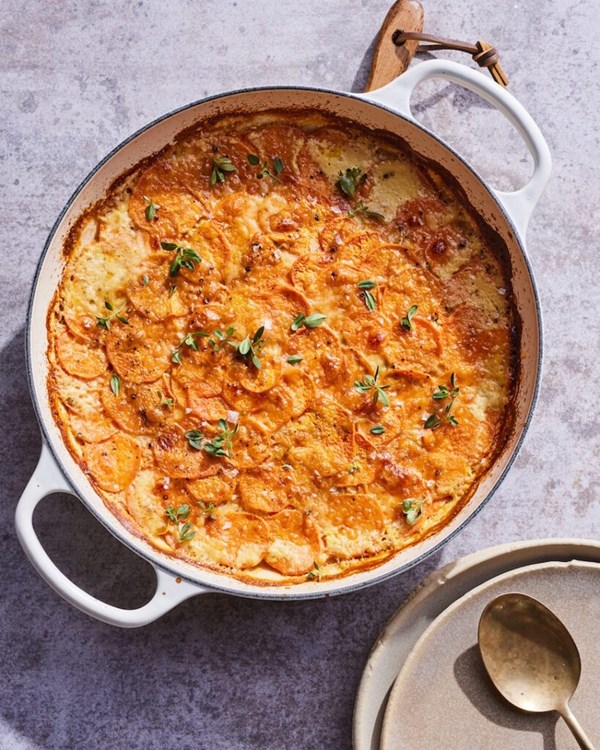 Sweet potato gratin
