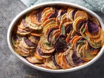 Sweet potato gratin