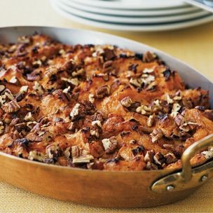 Sweet potato gratin with pecans