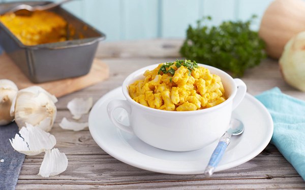 Sweet potato mac and cheese