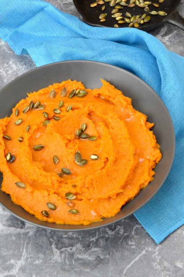 Sweet potato mash with miso