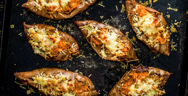 Sweet potato melts with rosemary, garlic and chilli