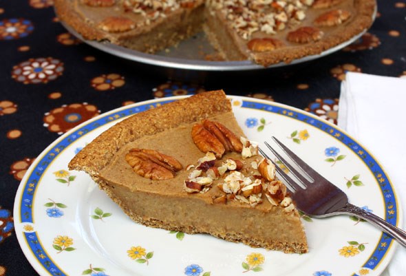 Sweet potato-pecan pie