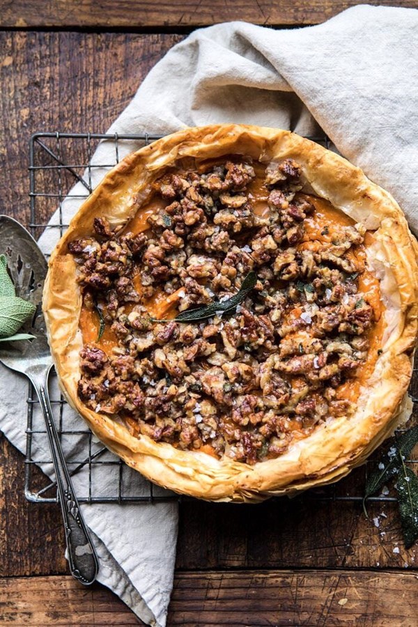 Sweet potato phyllo casserole