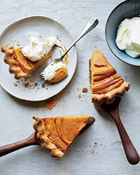 Sweet-potato pie with cornmeal crust