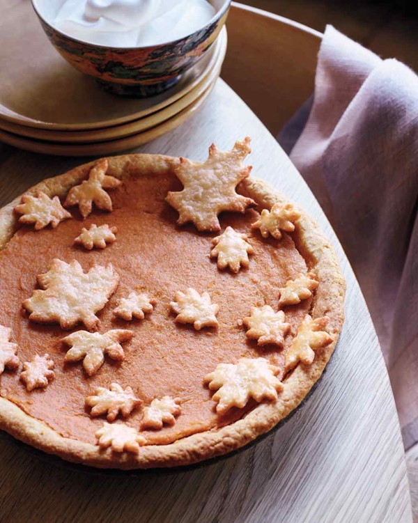 Sweet-potato pie with cornmeal crust