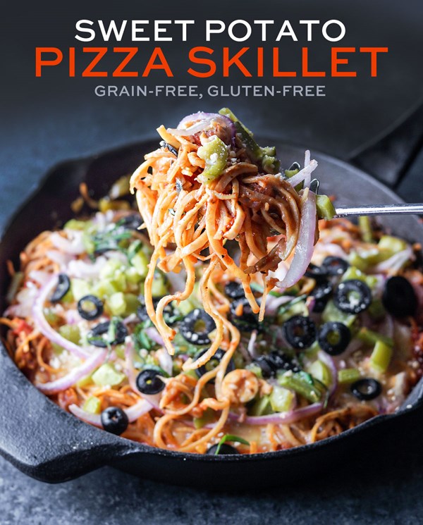 Sweet potato pizza skillet