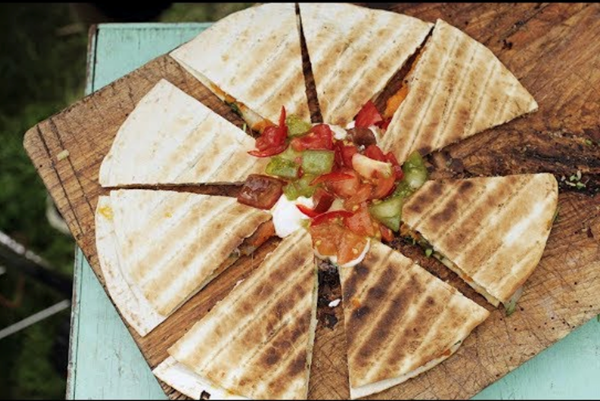 Sweet potato quesadillas