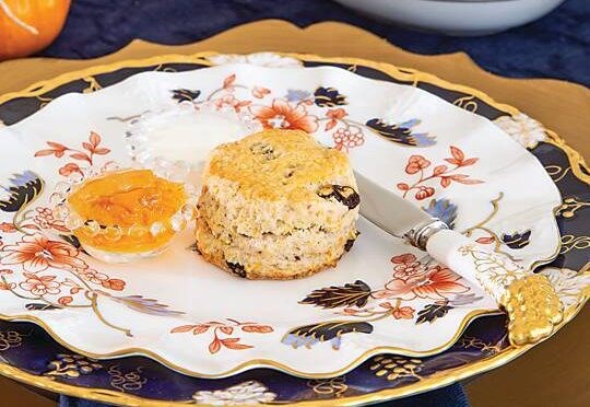 Sweet potato-raisin scones