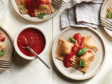 Sweet potato ravioli