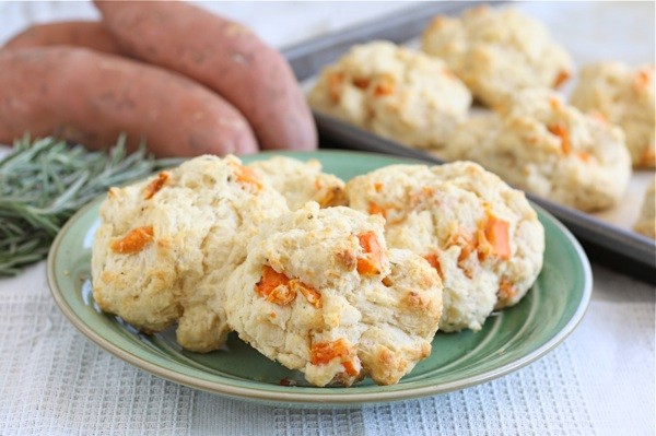 Sweet potato rosemary biscuits