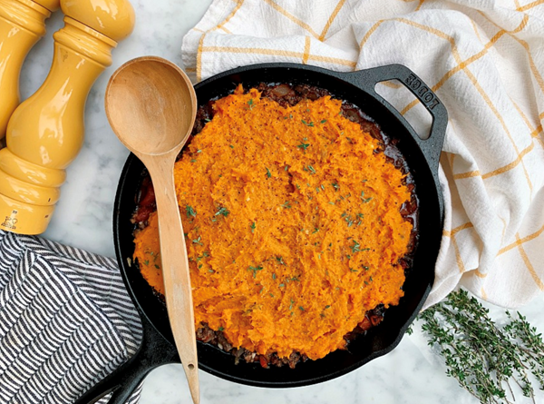 Sweet potato shepherd's pie