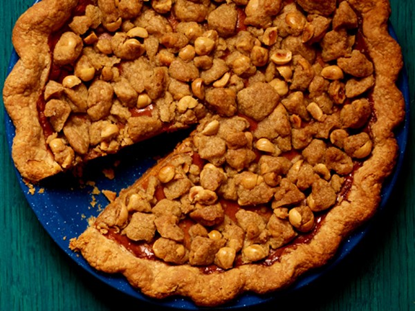 Sweet potato streusel pie