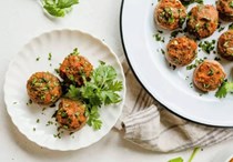 Sweet potato stuffed mushrooms [Dr. James Loomis]