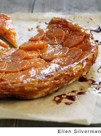 Sweet potato tart Tatin