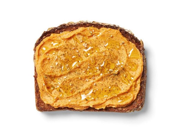 Sweet potato toast with za'atar