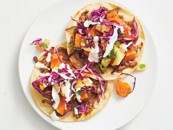 Sweet potato tostadas