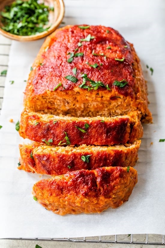 Sweet potato turkey meatloaf