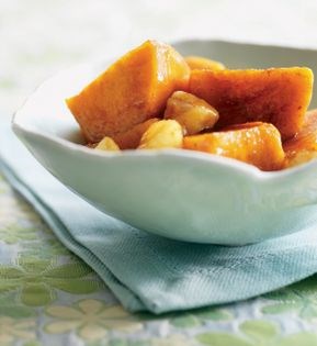 Sweet potatoes and apples