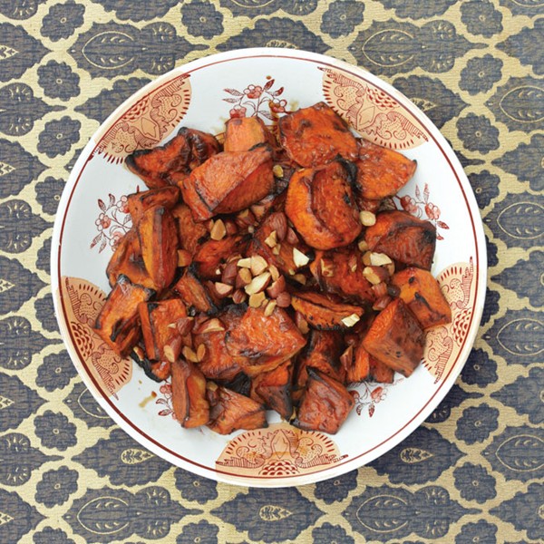 Sweet potatoes with bourbon and maple