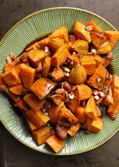 Sweet potatoes with bourbon and maple