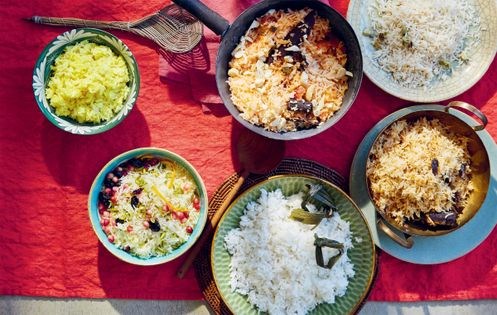 Sweet rice for savoury food (Muhammar)