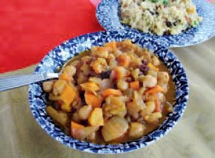 Sweet-savory chickpea curry