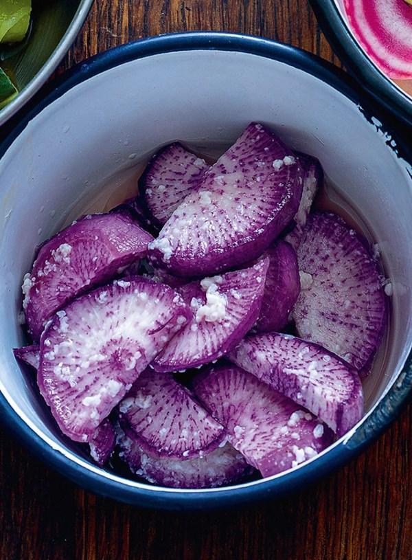 Sweet-savoury radish with shiokoji