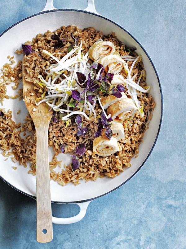 Sweet soy ginger fried rice