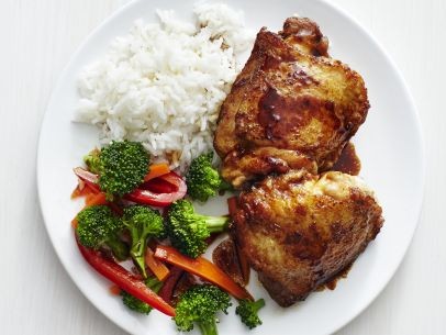Sweet soy-glazed chicken