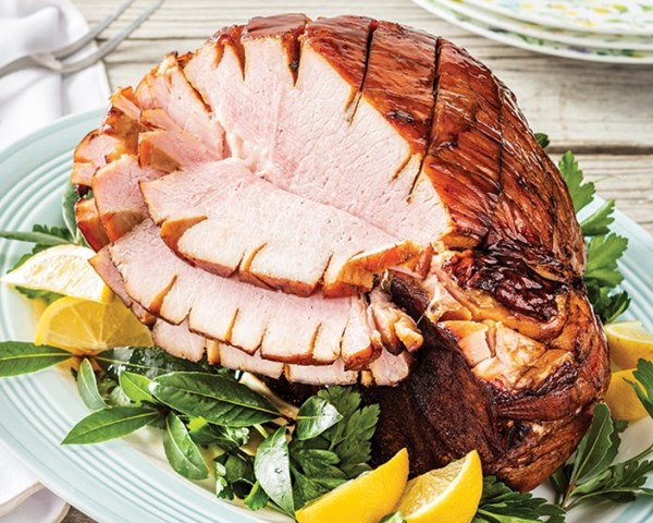 Sweet tea-brined ham