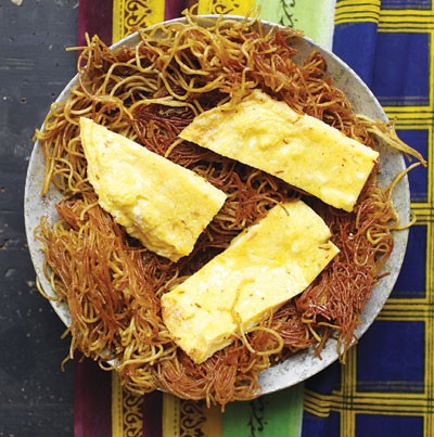 Sweet vermicelli and eggs (Balaleet)