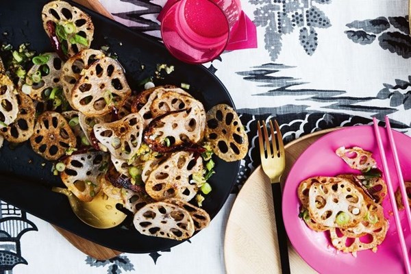 Sweet vinegared lotus root