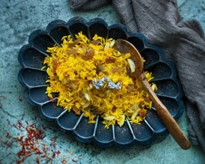 Sweet yellow rice (Meetha pullao)