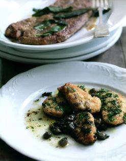 Sweetbreads with lemon and capers (Animelle con limone e capperi)