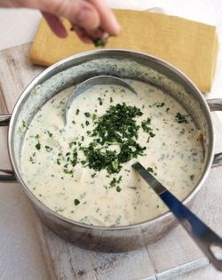 Sweetcorn and celery chowder