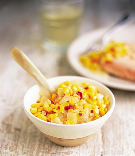 Sweetcorn and chilli relish