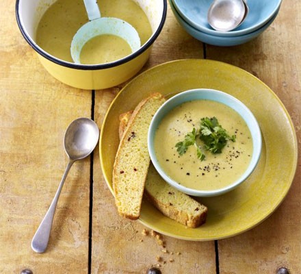 Sweetcorn and chilli soup