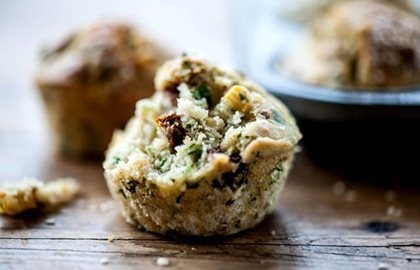 Sweetcorn and tomato muffins