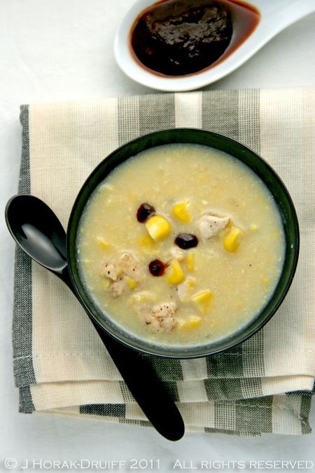 Sweetcorn, chicken and chipotle soup