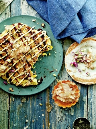 Sweetcorn okonomiyaki